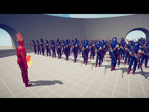 SUN GOD vs 100x ARCHERS - Totally Accurate Battle Simulator - TABS