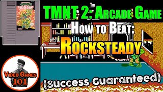 TMNT 2 NES | How to Beat Rocksteady | Video Games 101