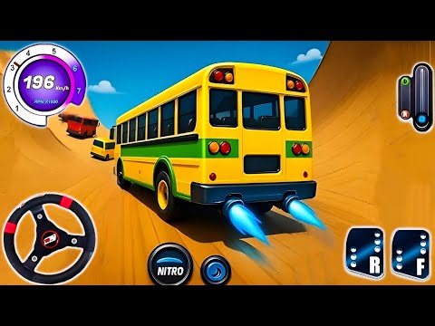 Mega Ramp Bus Stunts Simulator: Coach Bus Extreme Stunt Racing – Android Gameplay #2