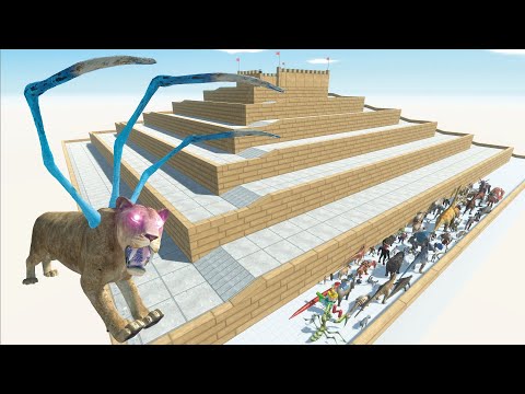 ESCAPE FROM ALIEN SMILODON - UPHILL COURSE - ARBS - Animal Revolt Battle Simulator