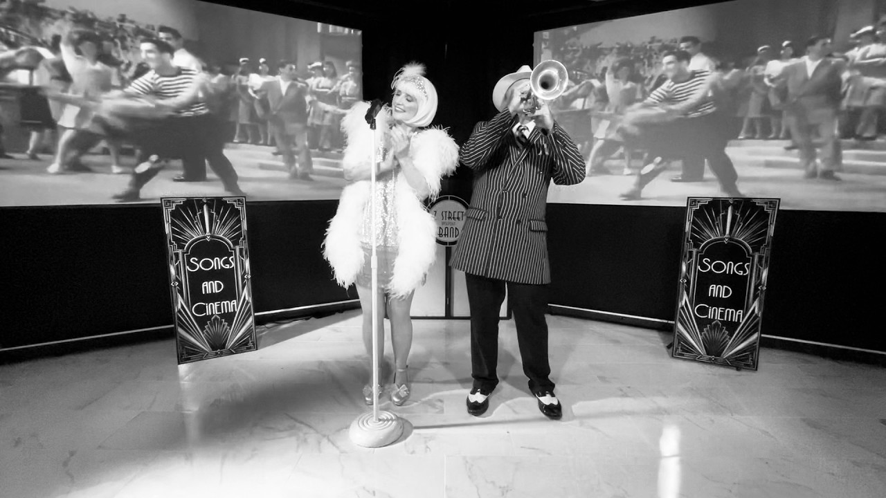 Promotional video thumbnail 1 for Songs & Cinema, Multimedia Screens & Tribute Band, Sinatra, 50s, 60s, Vegas, Casino, 20s Gatsby Band