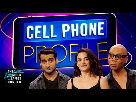 Corden Raids The Phones Of Jenny Slate, Kumail Nanjiani And RuPaul To Determine Who Is The Saddest Of Them All
