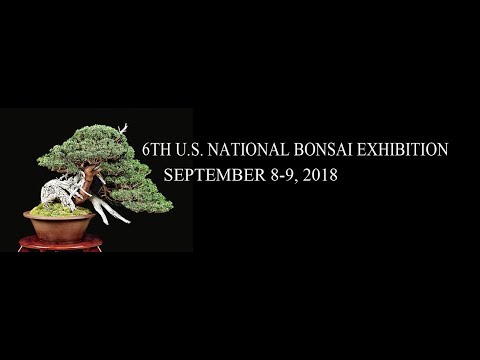 2018 US National Bonsai Exhibit Setup
