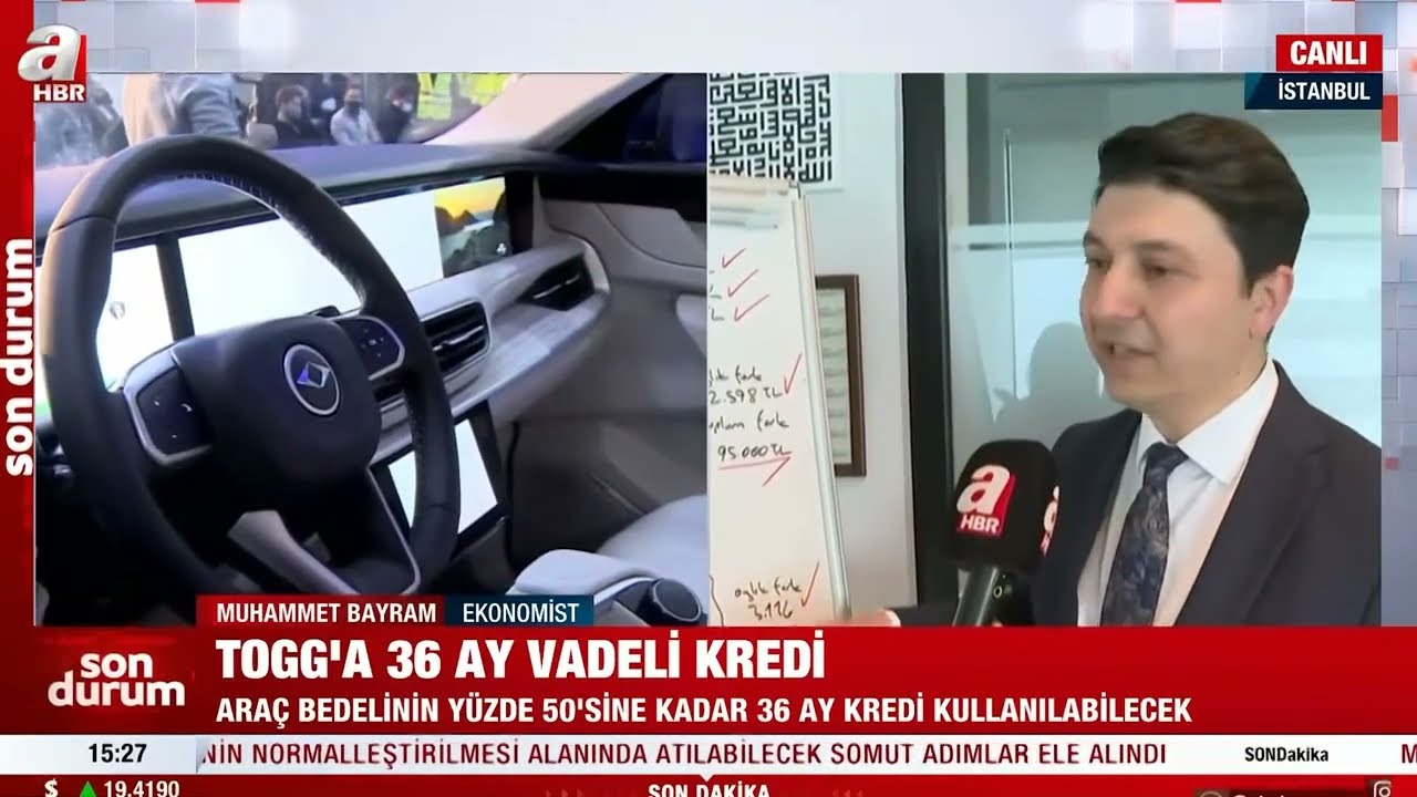 Kamu Bankalarından 0,99 Faizle Kredi! TOGG'A 36 Ay Vadeli Kredi...