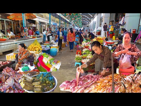 Plenty Of Fresh Food, Snacks, & More For Sale - Food Tour And People Activities@ The Market