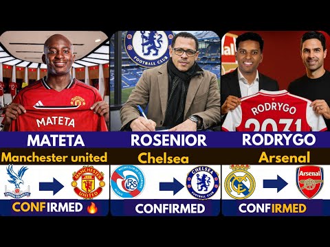 🚨LATEST CONFIRMED TRANSFER NEWS AHEAD OF JANUARY TRANSFER WINDOW 2026, Mateta ✅️, Rosenior Rodrygo🔥 