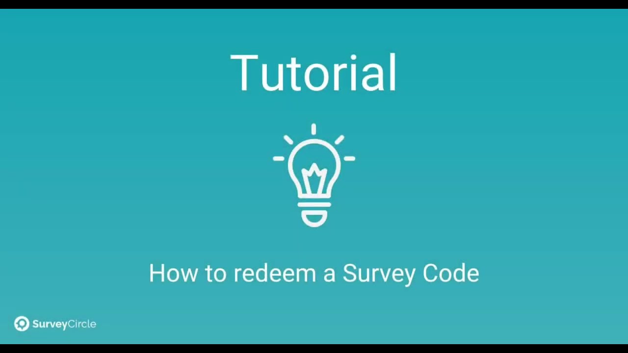 SurveyCircle Tutorial – How to redeem Survey Codes