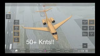 Flying at 50+ knts wind in Florida Hurricane | Infinite Flight live