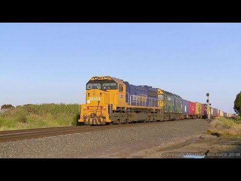 9101 Broad Gauge Mildura Container Train (20/11/2017) - PoathTV Australian Railways