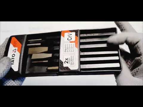 Набор из 6 предметов: зубило, кернер и пробойник YATO (YT-4712) Набор из 6 предметов: зубило, кернер и пробойник YATO (YT-4712)