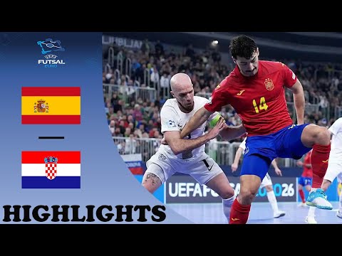 Spain vs Croatia Highlights | Futsal Euro 2026 Semi-finals