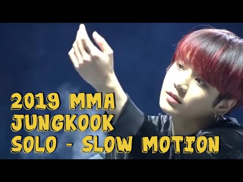 BTS Jungkook solo Performance at MMA 2019 - Regular Speed VS Slow Motion 멜론 뮤직 어워드 정국 솔로 무대