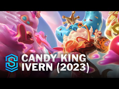 Candy King Ivern (2023) Skin Spotlight - League of Legends