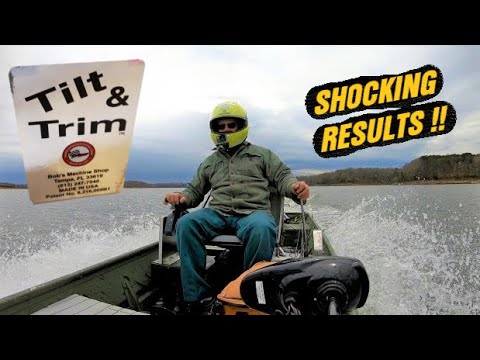 FIRST Run with TILT and TRIM on a 14FT Jon Boat TINY Boat BUILD