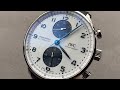 IWC Portugieser Chronograph Blue Panda IW3716-20 IWC Watch Review