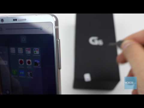 LG G6 How to insert SIM card / memory card