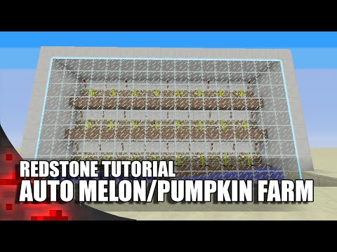 Minecraft: EASIEST Fully Automatic Melon/Pumpkin Farm