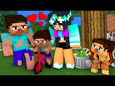 Monster School : POOR FAMILY Vs RICH FAMILY SAD STORY Animation -  Minecraft Animation