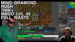 Tibia - Mage lvl45+  Mino Oramond  700K+ Xp/h RUSH - WASTE