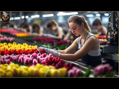 Blooming Giants: Inside the Massive Tulip Production of 2 Billion Bulbs | Tulip Bulbs Farm