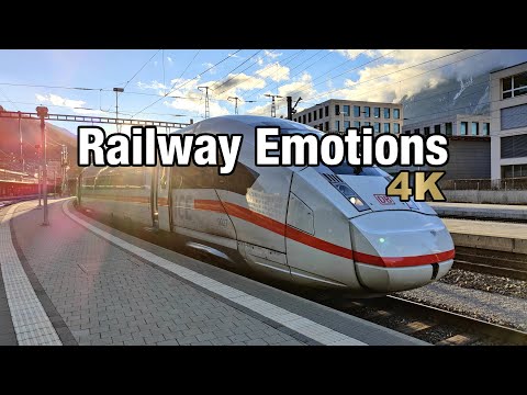 🚆 4K Hochgeschwindigkeitszug in die Alpen! (Führerstandsmitfahrt | ICE (Hamburg - ) Zürich - Chur)