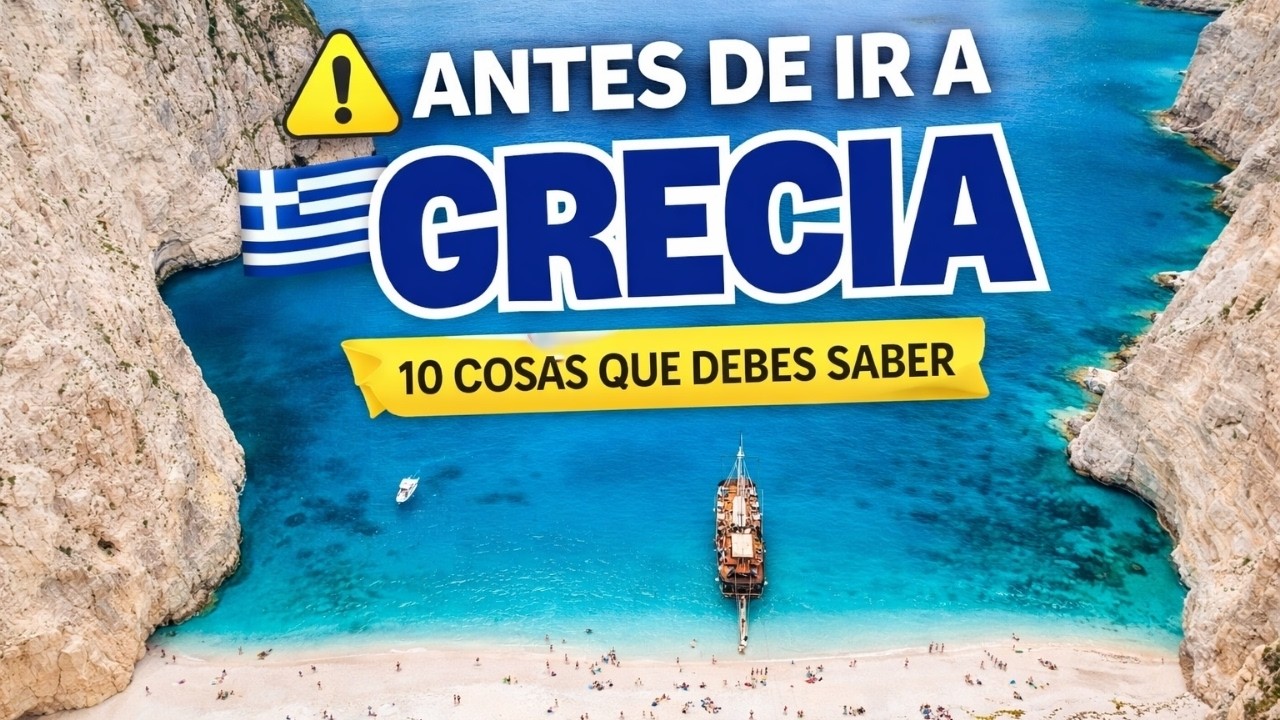 10 cosas que debes SABER antes de visitar GRECIA, en 8 Minutos