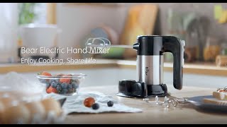 Bear 300W Electric Hand Mixer with 5 Speeds