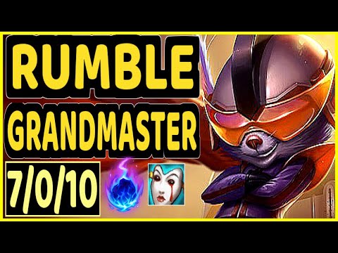 TRUKLAX (RUMBLE) - 7/0/10 KDA GAMEPLAY - EUW Ranked GRANDMASTER
