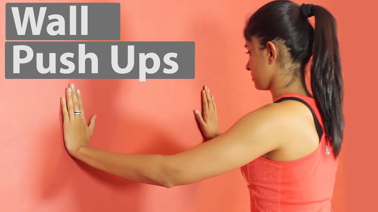 Wall Push Ups For Beginners | How To - YouTube