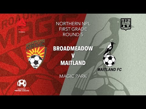 2019 NPL Northern NSW u20s and 1st Grade - Round 5 - Broadmeadow Magic FC v Maitland FC