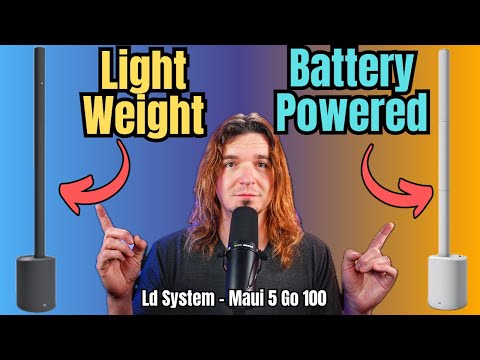 Perfect BATTERY-POWERED PA for ACOUSTIC Gigs: LD Systems Maui 5 Go 100