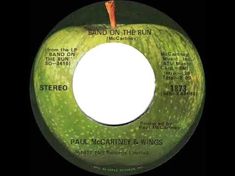 1974 HITS ARCHIVE: Band On The Run - Paul McCartney & Wings (a #1 record--stereo 45)