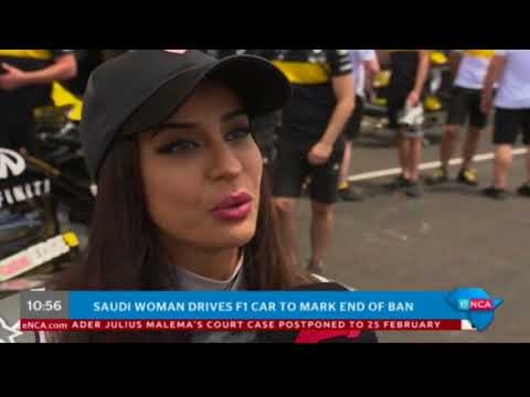 Saudi woman drives F1 car