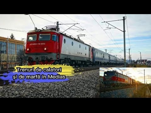Trenuri de călători și de marfă în Medias/Passenger and Freight trains in Mediaș.