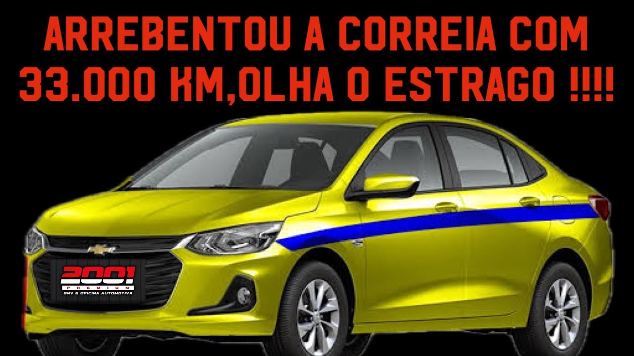 ONIX TURBO ARREBENTOU A CORREIA BANHADA A ÓLEO AOS 33.000 KM RODADOS !!!!