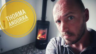 Обзор печи Thorma Andorra. Живой объект с выводом дымохода через стену Обзор печи Thorma Andorra. Живой объект с выводом дымохода через стену