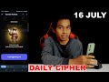 Hamster Kombat Daily Cipher Today 1M Coins 16 July