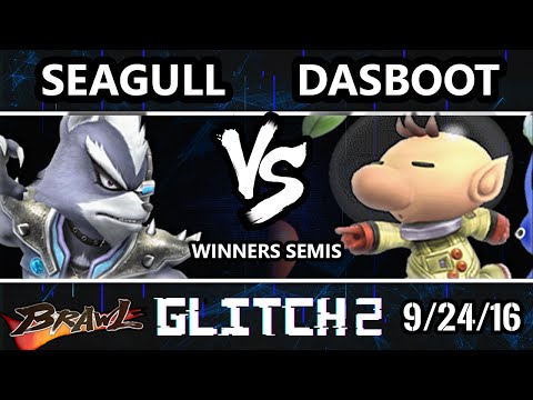 Glitch 2 Brawl - VexX | Seagull (Wolf) Vs. Dasboot (Olimar) SSBB Winners Semis