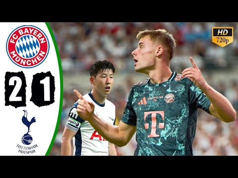 Bayern Munich vs Tottenham 2-1 Extended Highlights & Goals - Friendly 2024