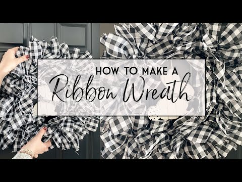HOW TO MAKE A RIBBON WREATH