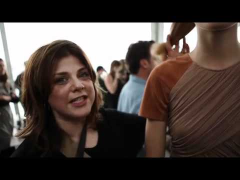 Backstage at Kirrily Johnston's 2011 RAFW show