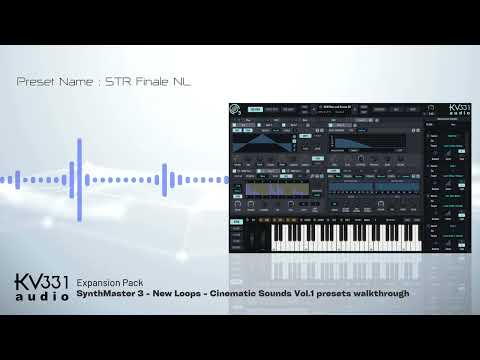 New Loops Cinematic Sounds Volume 1 for SynthMaster 3 audio demo