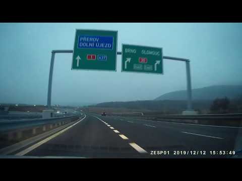 Průjezd úsekem D1 Přerov - Lipník a zpět - 12.12.2019