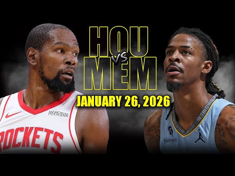 Houston Rockets vs Memphis Grizzlies Full Game Highlights – January 26, 2026 | NBA Season