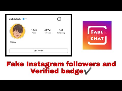Fake Instagram followers and verified badage | Funsta App | #shorts