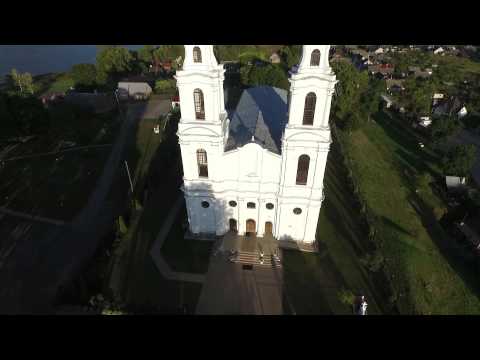 LUDZA from the sky - Church and Castle