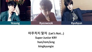 Download lagu 마주치지 말자 (Let’s Not…) - Super Junior KRY Color Coded Lyrics mp3 Download lagu 마주치지 말자 (Let’s Not…) - Super Junior KRY Color Coded Lyrics mp3