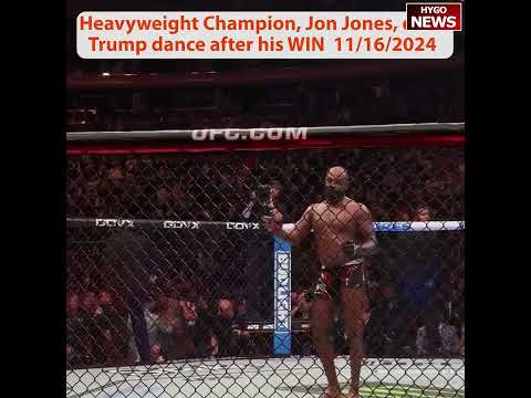 Jon Jones hands his UFC heavyweight championship belt to Trump; TRUMP DANCE IS EVERYWHERE!