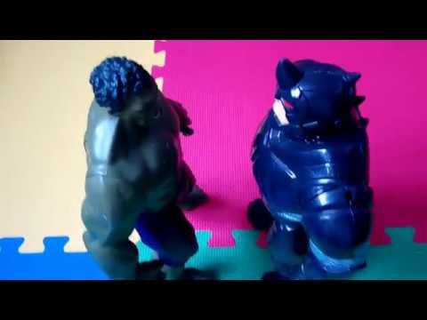 HULK vs RHINO - the beginning of an epic fight (part 1)