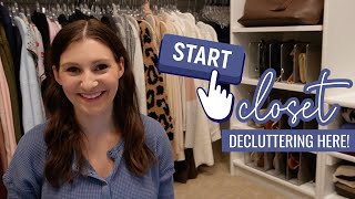DECLUTTER YOUR CLOSET LIKE A PRO // Step by Step Clothing Decluttering Guide + Practical Declutter